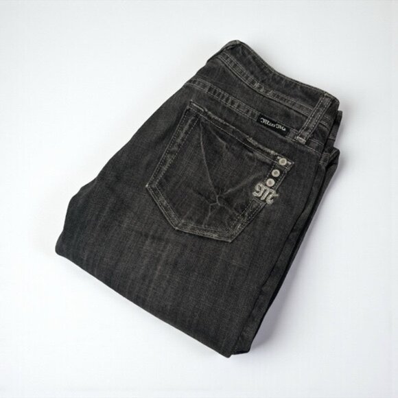 Miss Me Denim - y2K MISS ME - Low Rise gray Wash straight Leg Jeans sz 25